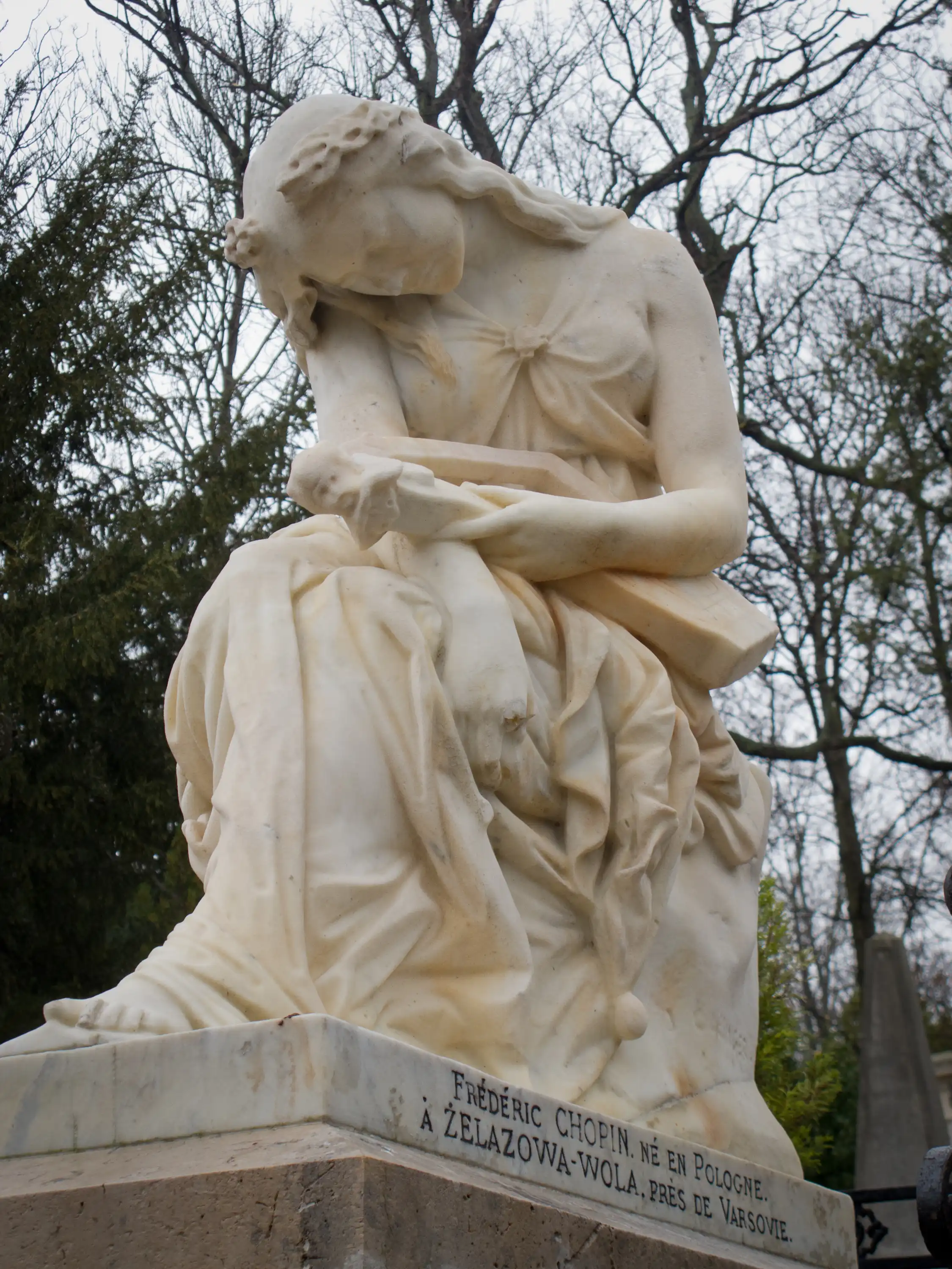 Frédéric Chopin's grave at Père Lachaise Cemetery